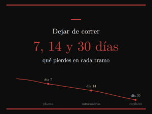 dejar de correr qué pierdes a las 7,14 y 30