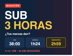 maraton sub 3 horas