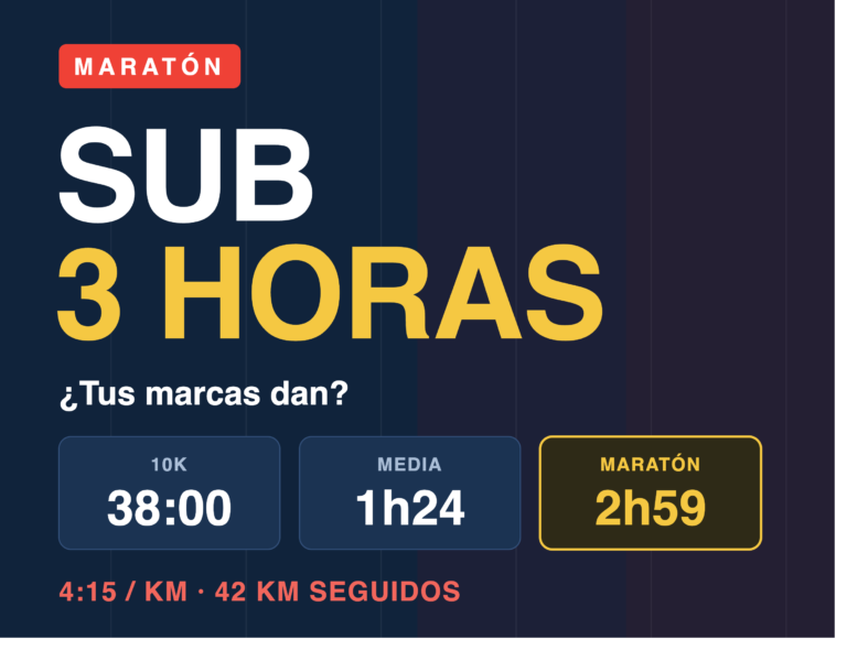 maraton sub 3 horas