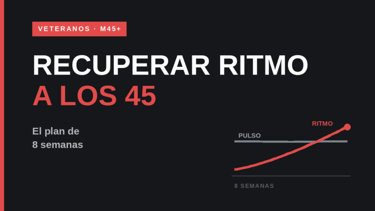 Correr a partir de los 45: más ritmo con el mismo pulso tras un plan de 8 semanas