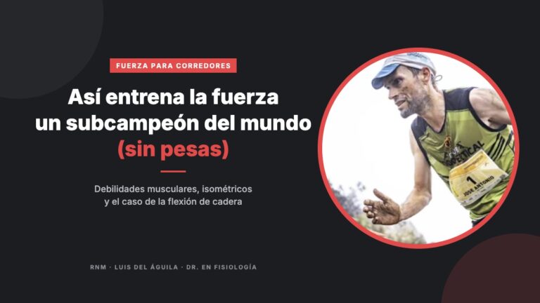 Fuerza para corredores sin pesas: así entrena José Antonio Bellido, subcampeón del mundo